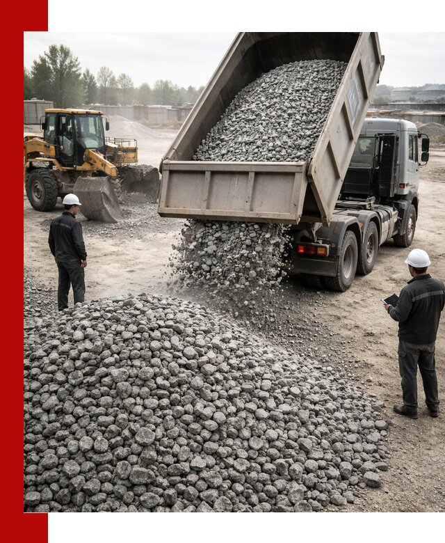 Доставка гранитного щебня фракции 20-40 в Кимрах