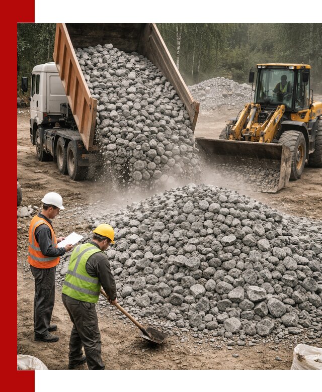 Гранитный щебень фракция 70-150 доставка в Кимрах