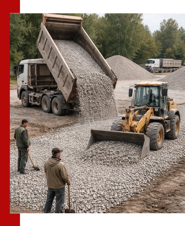 Купить гравийный щебень фракция 20-40 в Кимрах с доставкой