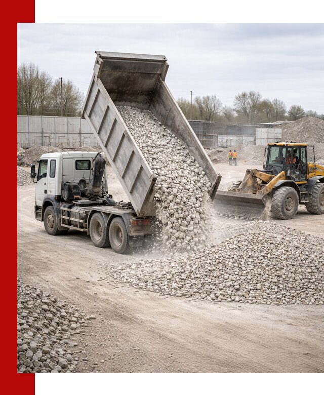 Доставка и продажа известнякового щебня в Кимрах