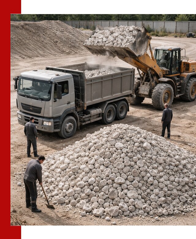 Известняковый щебень фракция 70–150 с доставкой в Кимрах