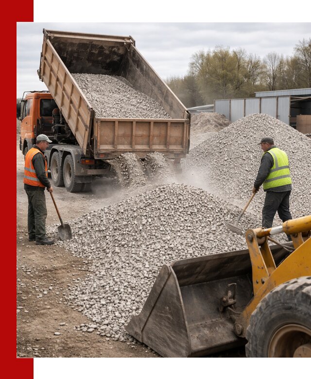 Доломитовый щебень фракции 5-20 с доставкой в Кимрах