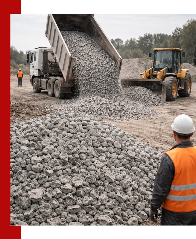 Доставка бетонного щебня фракции 20-40 в Кимрах