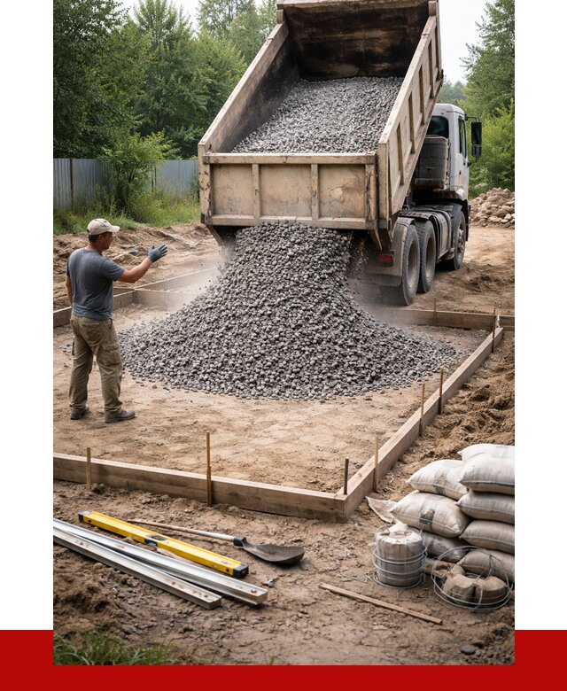 Купить щебень для фундамента в Кимрах от 4698 р. | ПРОНЕРУДКмы