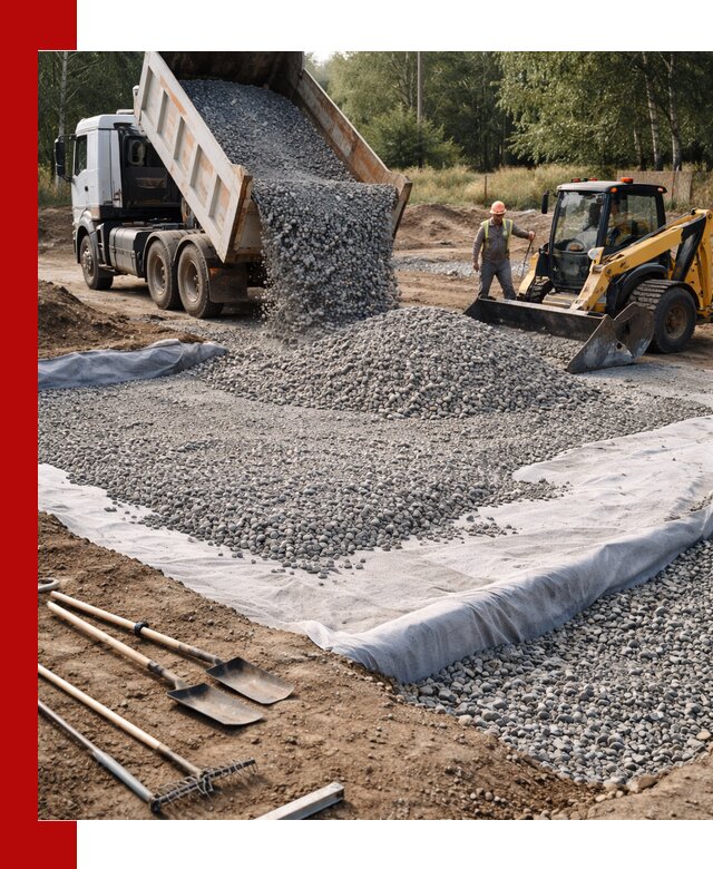 Щебень для фундамента с доставкой в Кимрах