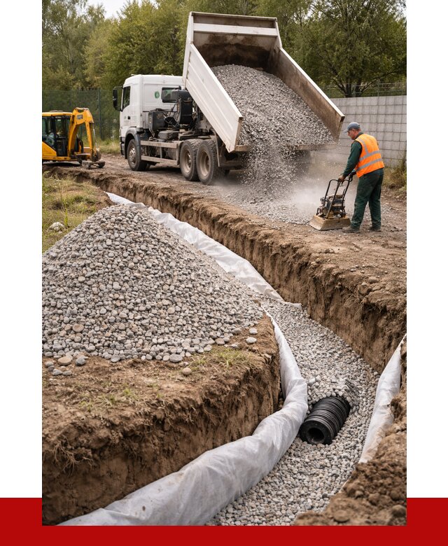 Щебень для дренажа в Кимрах от 1931 р., ПРОНЕРУДКмы доставка