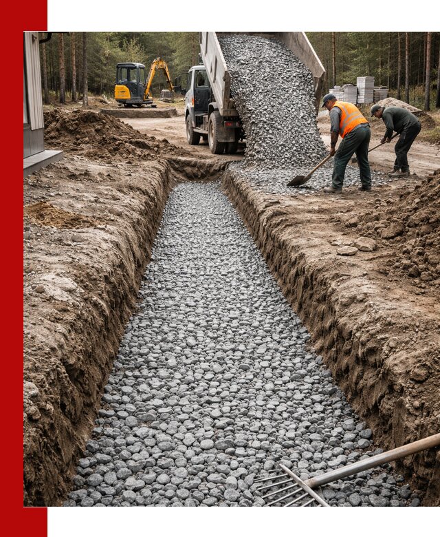 Щебень для дренажа с доставкой в Кимрах высокого качества