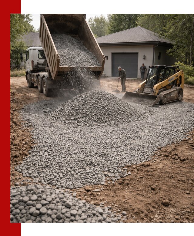 Щебень для парковки в Кимрах: доставка и укладка качественного материала