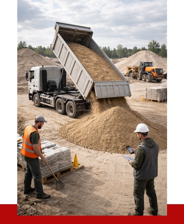 Карьерный песок с доставкой в Кимрах от 3758 р. ПРОНЕРУДКмы