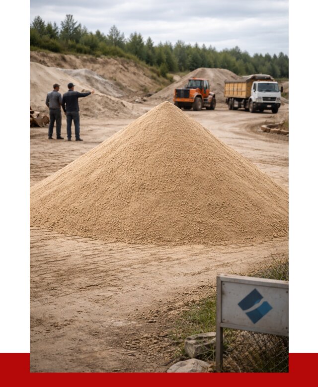 Карьерный песок навалом в Кимрах от 1879 р. | ПРОНЕРУДКмы