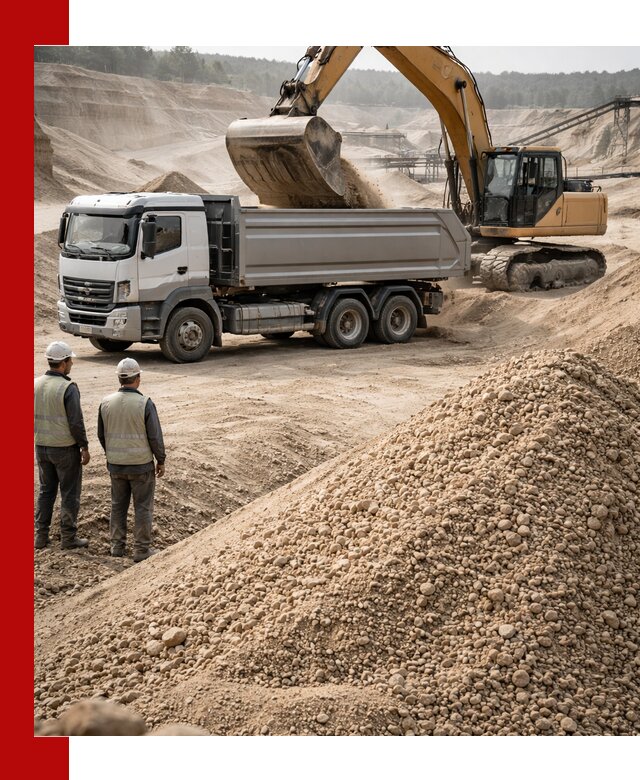 Карьерный крупнозернистый песок с доставкой в Кимрах