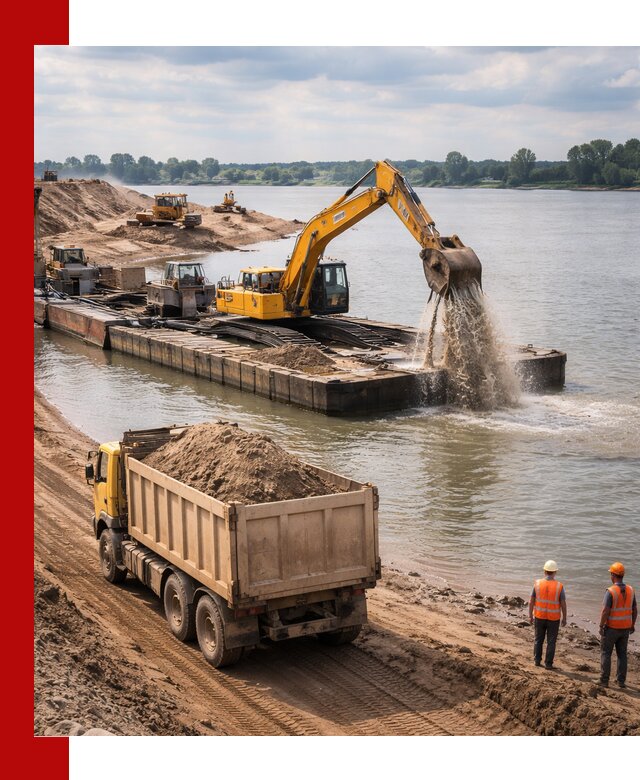 Намывной песок с доставкой в Кимрах оптом и в розницу