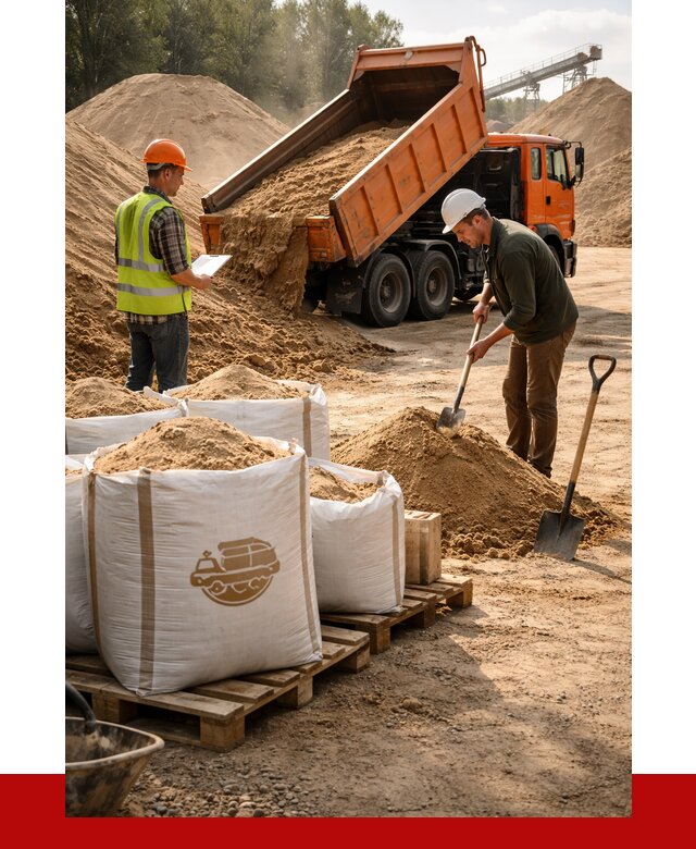 Строительный песок в Кимрах от 2297 р. с доставкой, ПРОНЕРУДКмы