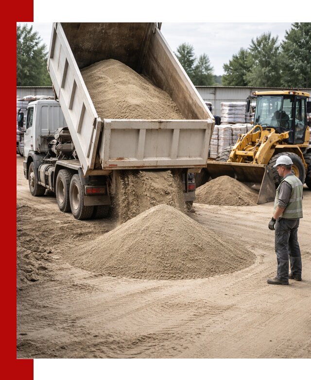 Поставка и доставка песка для бетона в Кимрах