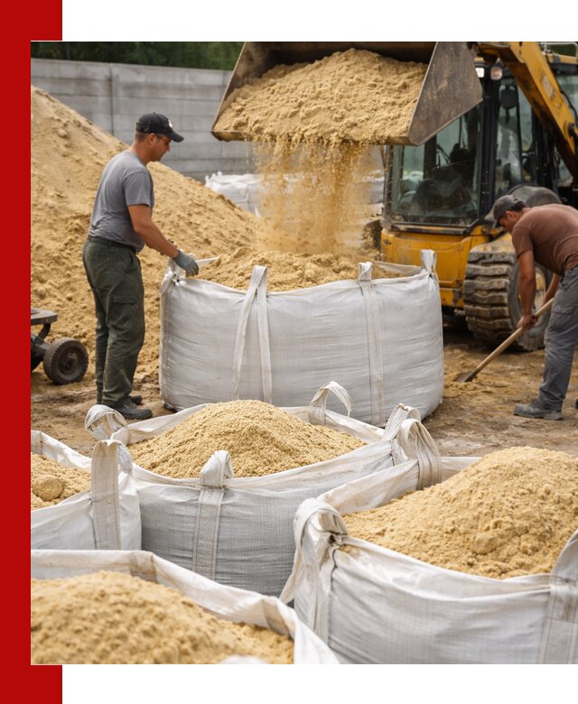 Поставка качественного песка для кладки в Кимрах