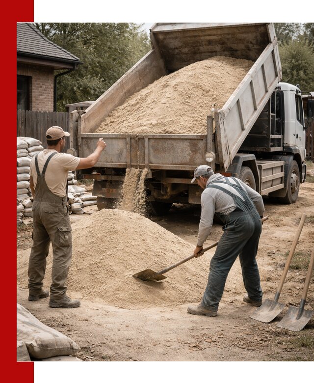 Песок для штукатурки с доставкой в Кимрах качественный и чистый