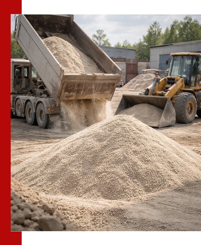 Кварцевый песок с доставкой в Кимрах для строительных работ