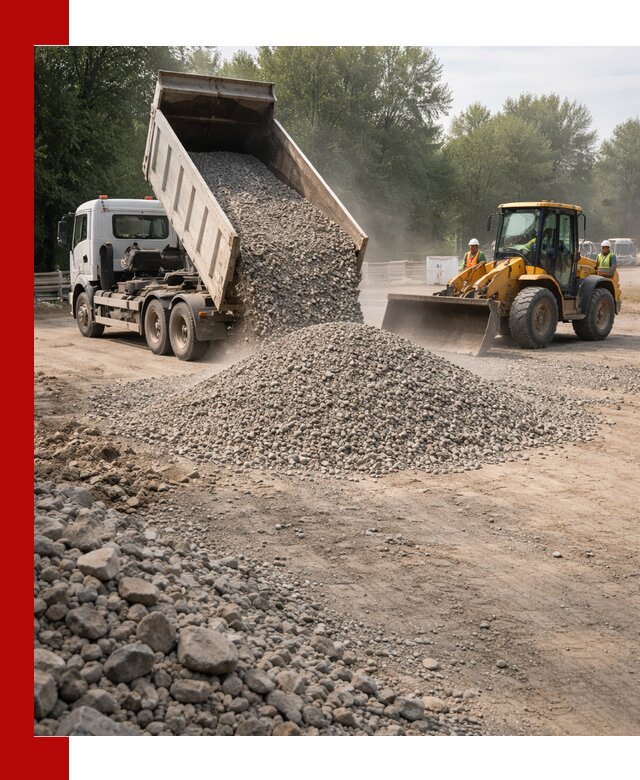 Гравий фракция 5–20 доставка в Кимрах оптом и в розницу