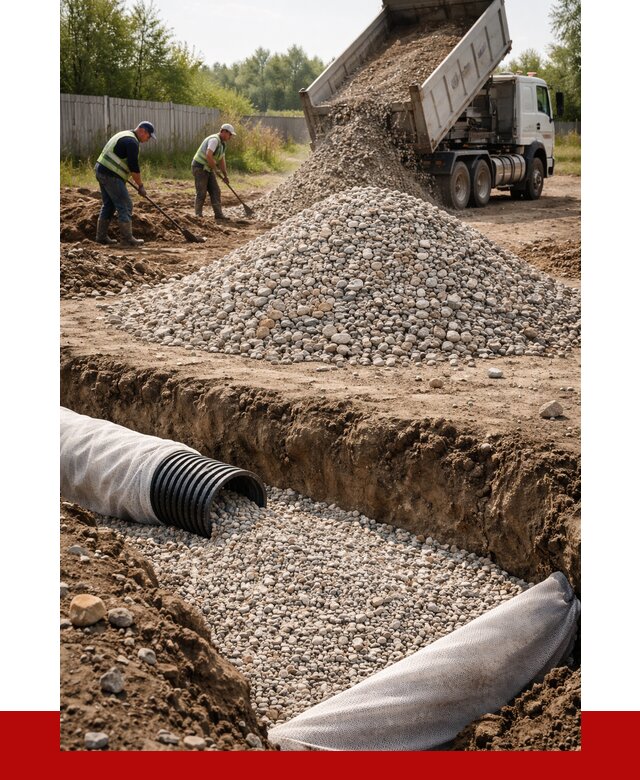 Гравий для дренажа в Кимрах от 2297 р., доставка ПРОНЕРУДКмы