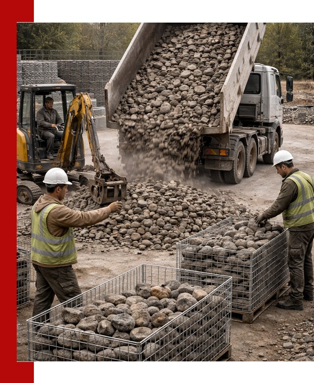 Камень для габионов фракция 100–201 в Кимрах