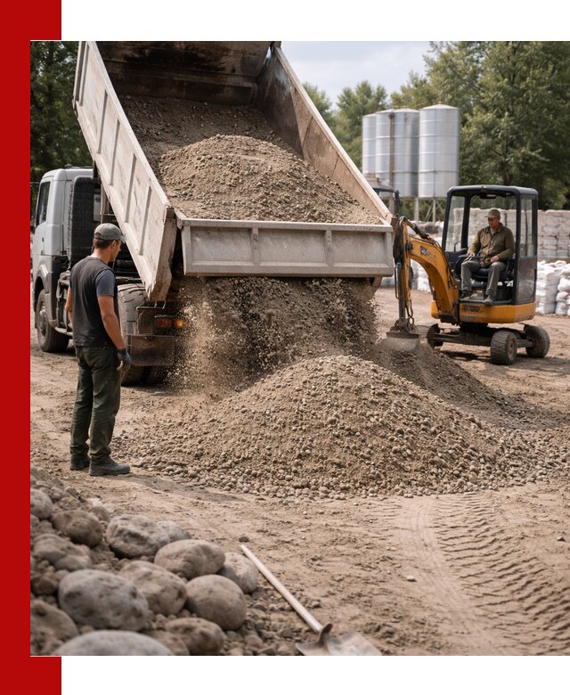 Доставка ПГС С3 в Кимрах самосвалами и миксерами