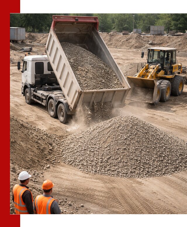 Щебень с песком (ЩГПС С2) с доставкой в Кимрах