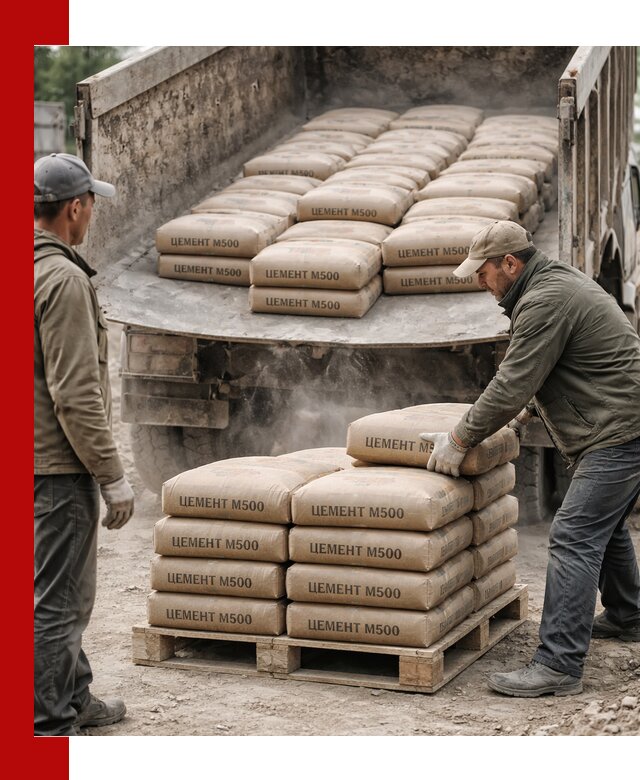 Цемент М500 с доставкой самосвалом в Кимрах