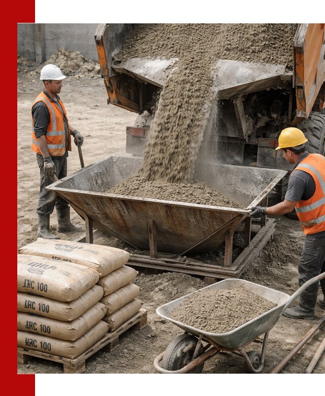 Доставка цементно-песчаной смеси М100 в Кимрах