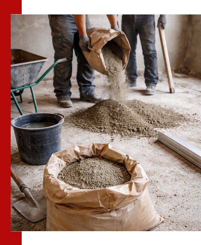 Доставка сухой смеси для стяжки в Кимрах