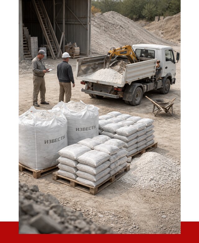 Известь строительная в Кимрах с доставкой от 4384 р. | ПРОНЕРУДКмы