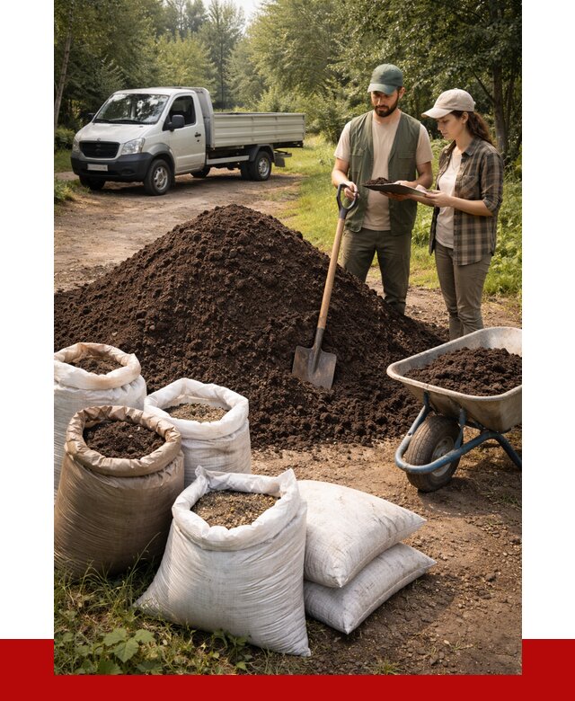 Купить грунт с доставкой в Кимрах от 4698 р. за м3 | ПРОНЕРУДКмы