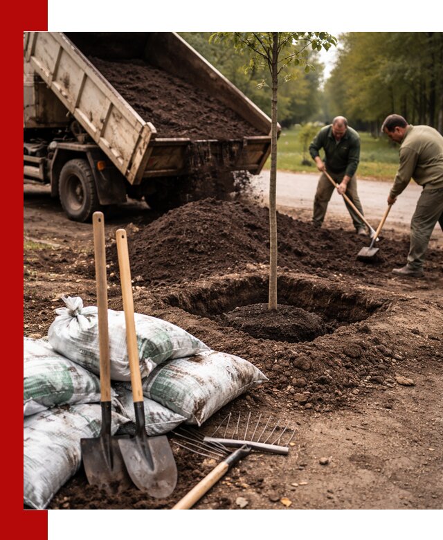 Грунт для посадки деревьев в Кимрах — доставка и подготовка почвы