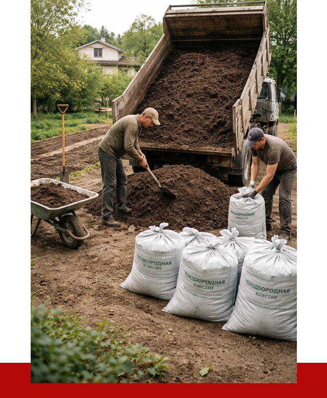 Плодородная смесь в Кимрах от 4384 р./куб с доставкой | ПРОНЕРУДКмы