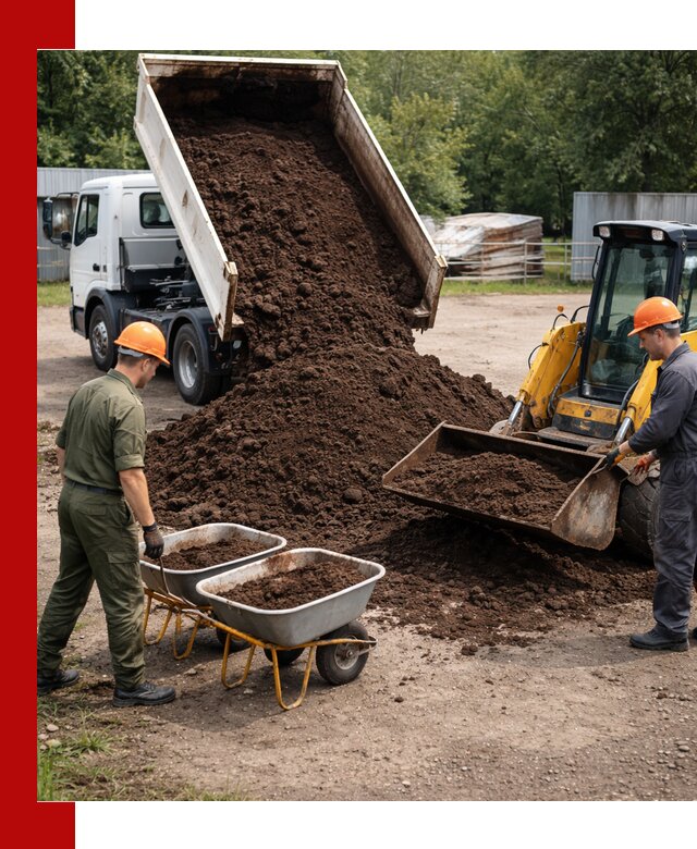Доставка торфо-земляной смеси в Кимрах для огорода и ландшафта