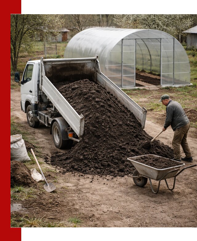 Чернозем для теплицы с доставкой в Кимрах