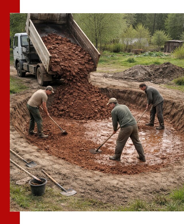 Купить качественную глину для пруда в Кимрах