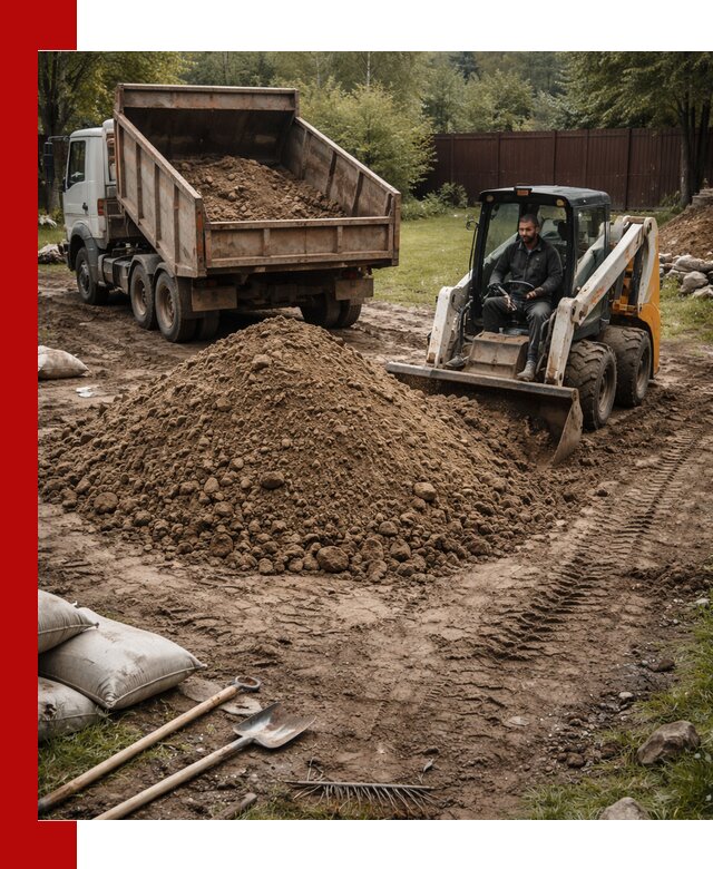 Суглинок для планировки участков в Кимрах с доставкой и выгрузкой