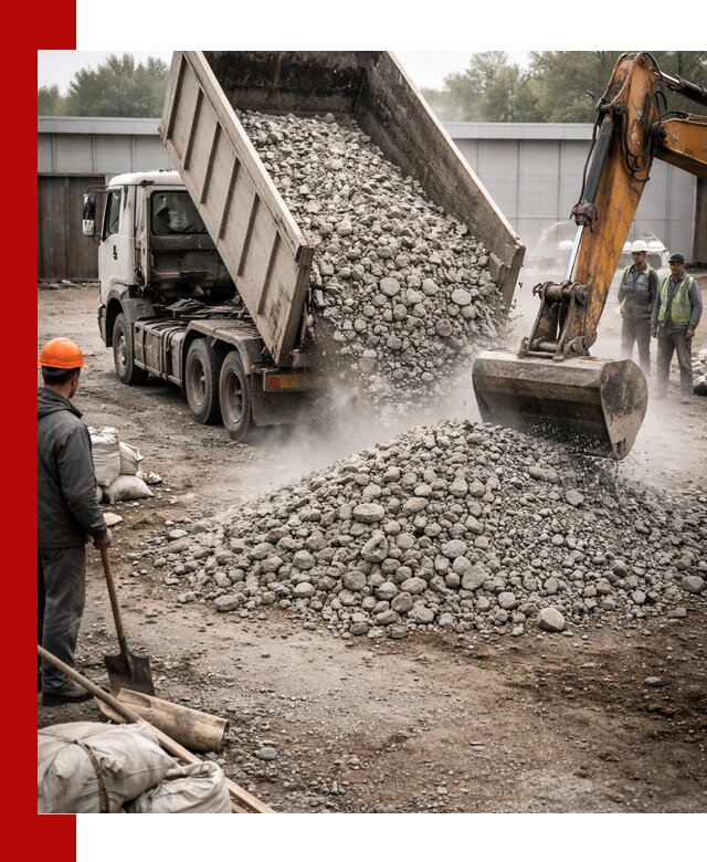 Доставка дробленого бетона в Кимрах оптом и в розницу