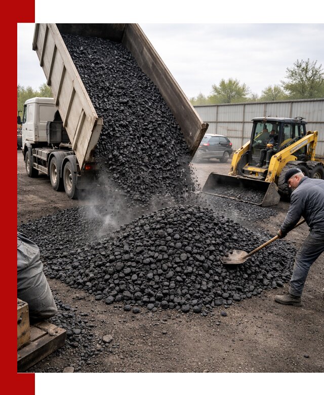Доставка угля орех в Кимрах оптом и в розницу