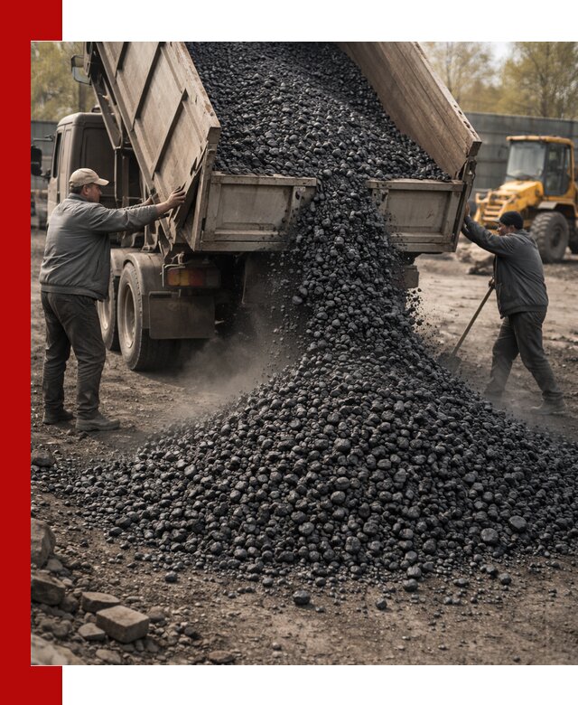 Доставка угля семечка самосвалами в Кимрах