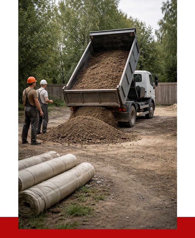 Доставка сыпучих материалов самосвалом в Кимры от 4384 р. | ПРОНЕРУДКмы