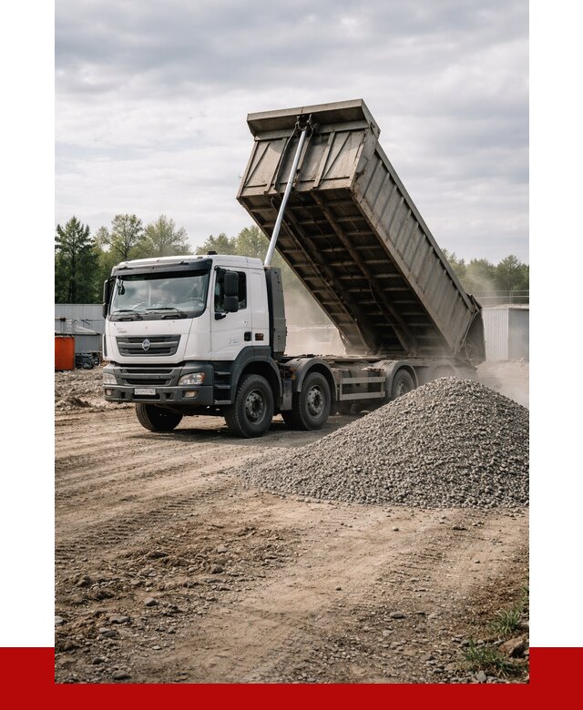 Доставка самосвалом 40 кубов в Кимрах от 9395 р. | ПРОНЕРУДКмы