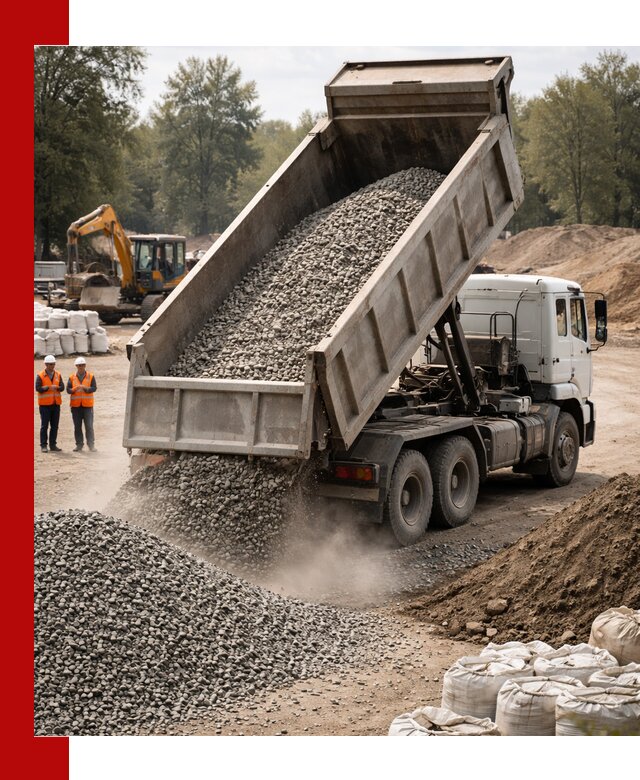 Аренда самосвала в Кимрах для доставки сыпучих и нерудных материалов