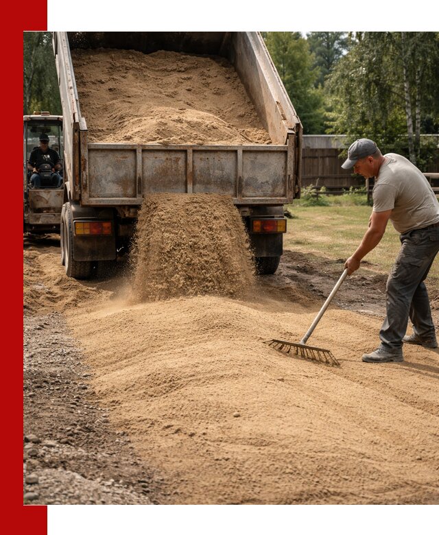 Отсыпка участка песком в Кимрах быстро и качественно