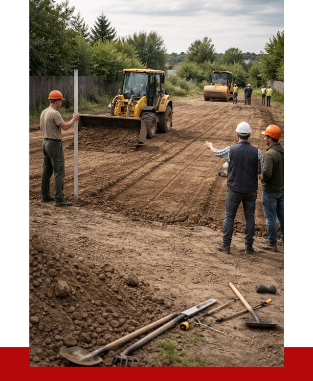 Планировка участка грунтом в Кимрах от 4698 р ПРОНЕРУДКмы